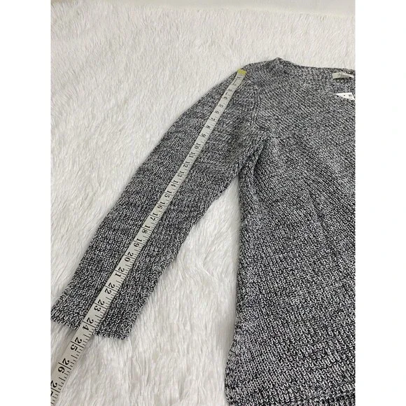 Style & Co. Sweater Top Women Gray Long Sleeve V Neck Plus Size 3X Chunky Knit - Picture 3 of 13